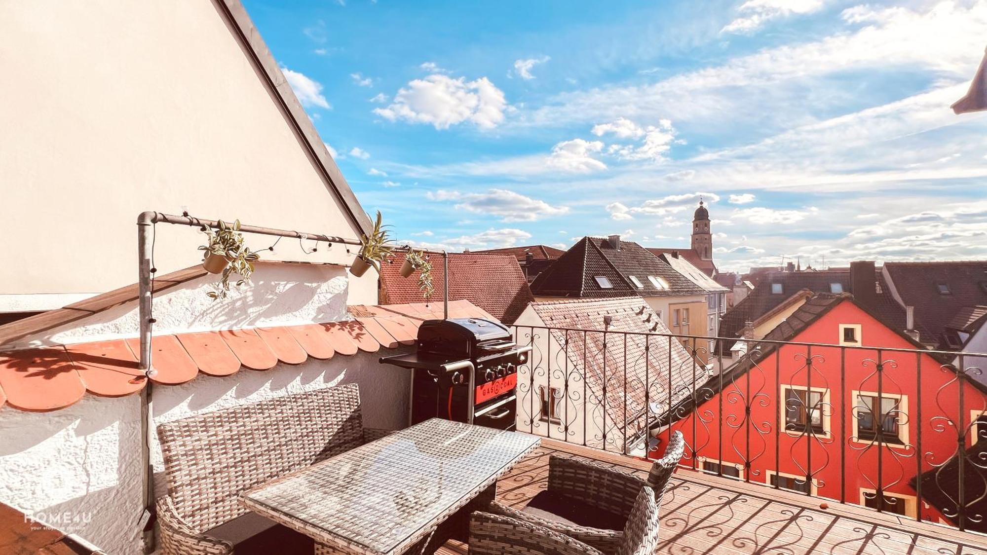 Zentrales Turm-Apt Mit Terrasse Άμπεργκ Εξωτερικό φωτογραφία